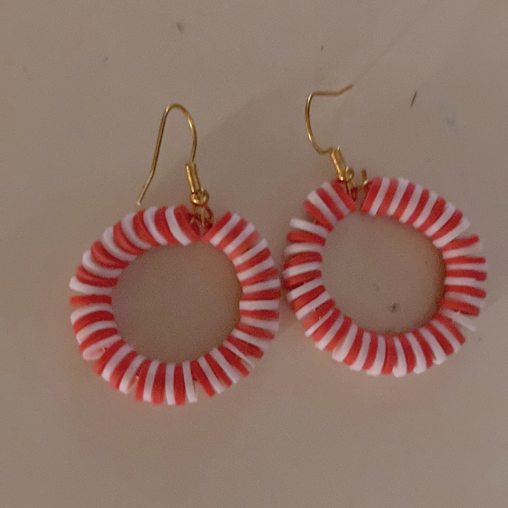 Red earrings